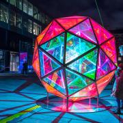 Dichroic Sphere by Jakob Kvist at Winter Light, South Bank