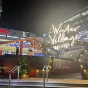 We went to the launch of the Winter Village ice rink at Westfield