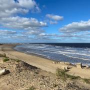 The beach at Winterton-on-Sea - not a soul in sight