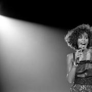 Whitney Houston performing at Wembley Arena, London 5 May 1988. Photo featured in V&A's DIVAS exhibition