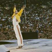 Freddie Mercury, Queen in Concert, Magic Tour, Wembley Stadium, London, 1986
